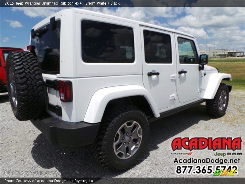 Bright White / Black 2015 Jeep Wrangler Unlimited Rubicon 4x4