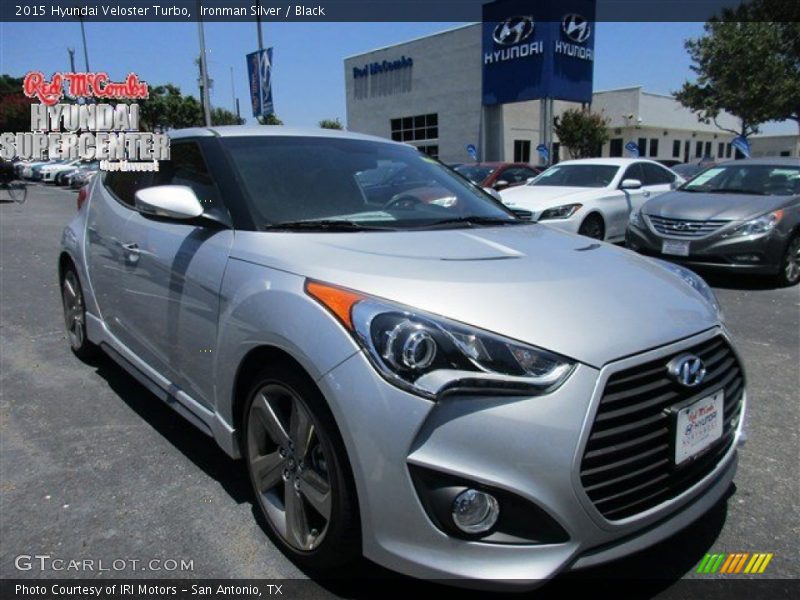 Ironman Silver / Black 2015 Hyundai Veloster Turbo