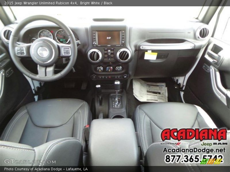 Bright White / Black 2015 Jeep Wrangler Unlimited Rubicon 4x4