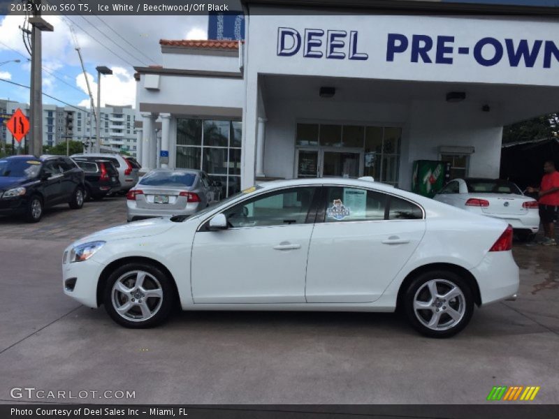 Ice White / Beechwood/Off Black 2013 Volvo S60 T5