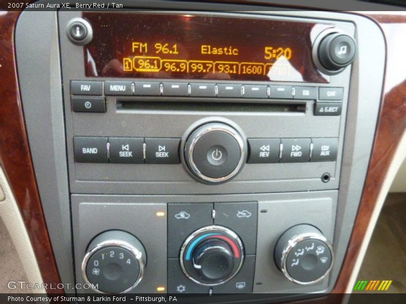 Berry Red / Tan 2007 Saturn Aura XE