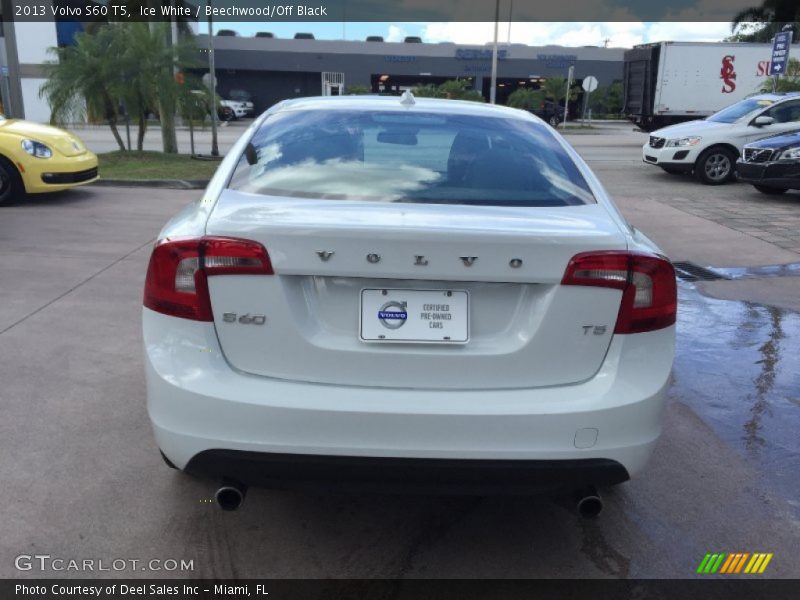 Ice White / Beechwood/Off Black 2013 Volvo S60 T5