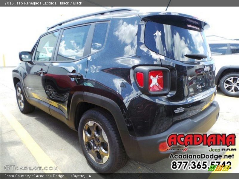Black / Black 2015 Jeep Renegade Latitude