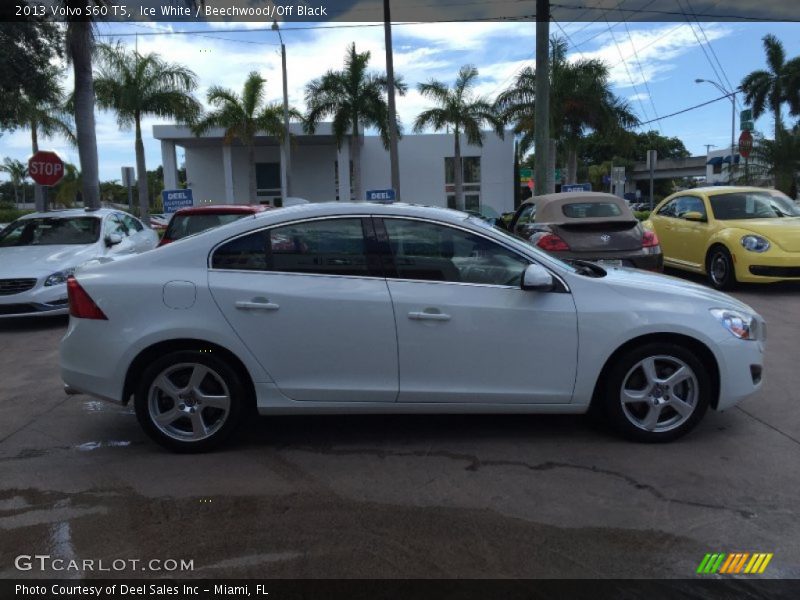 Ice White / Beechwood/Off Black 2013 Volvo S60 T5