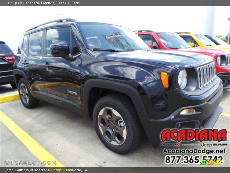Black / Black 2015 Jeep Renegade Latitude
