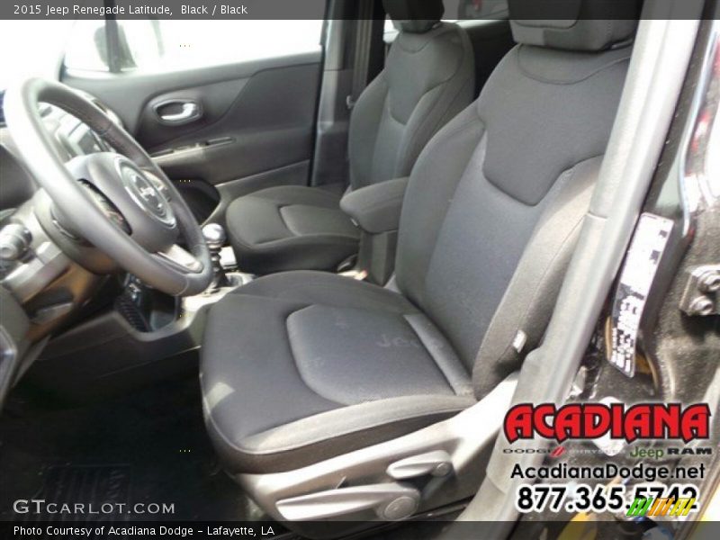Black / Black 2015 Jeep Renegade Latitude