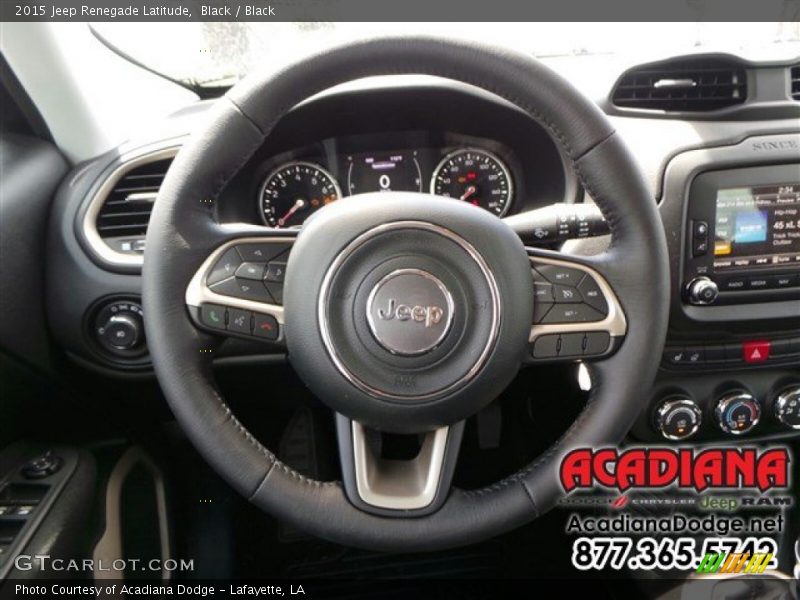 Black / Black 2015 Jeep Renegade Latitude