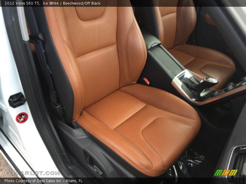 Ice White / Beechwood/Off Black 2013 Volvo S60 T5