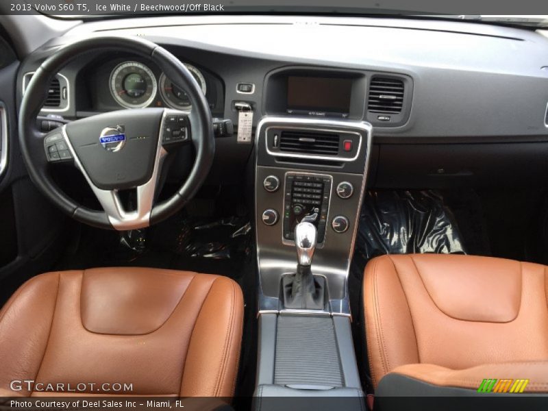 Ice White / Beechwood/Off Black 2013 Volvo S60 T5