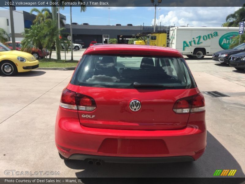 Tornado Red / Titan Black 2012 Volkswagen Golf 4 Door