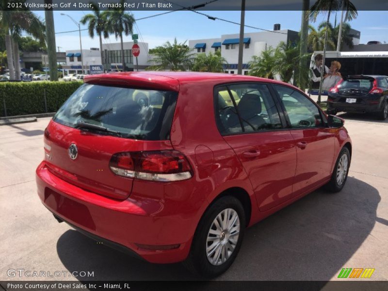 Tornado Red / Titan Black 2012 Volkswagen Golf 4 Door