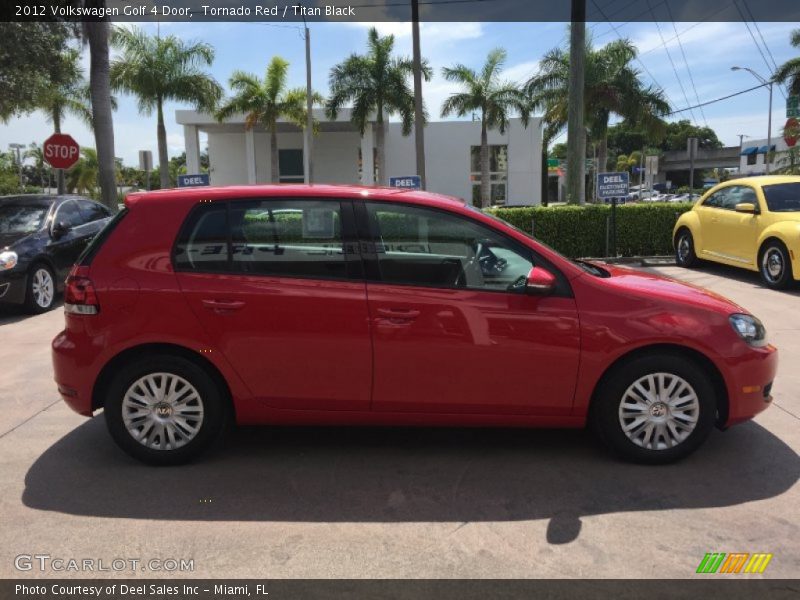 Tornado Red / Titan Black 2012 Volkswagen Golf 4 Door