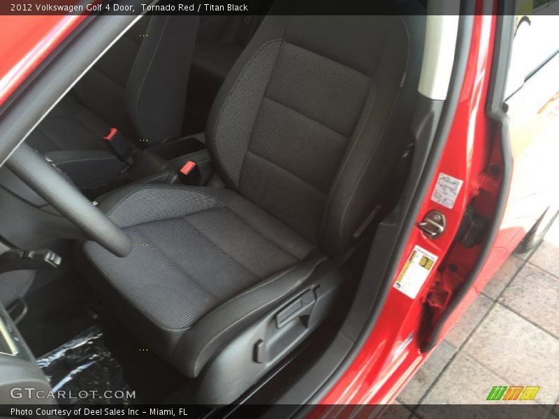 Tornado Red / Titan Black 2012 Volkswagen Golf 4 Door