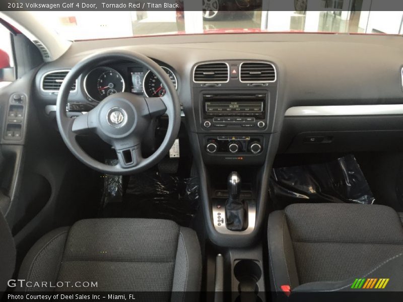 Tornado Red / Titan Black 2012 Volkswagen Golf 4 Door