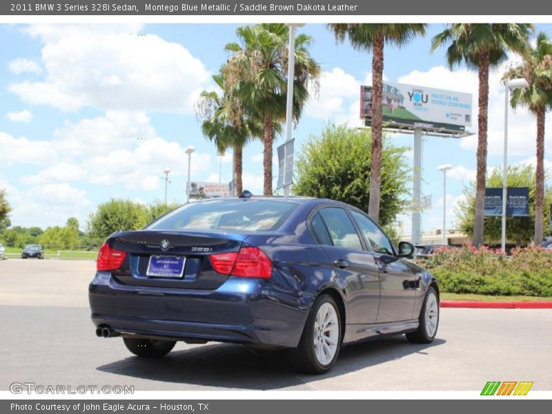 Montego Blue Metallic / Saddle Brown Dakota Leather 2011 BMW 3 Series 328i Sedan