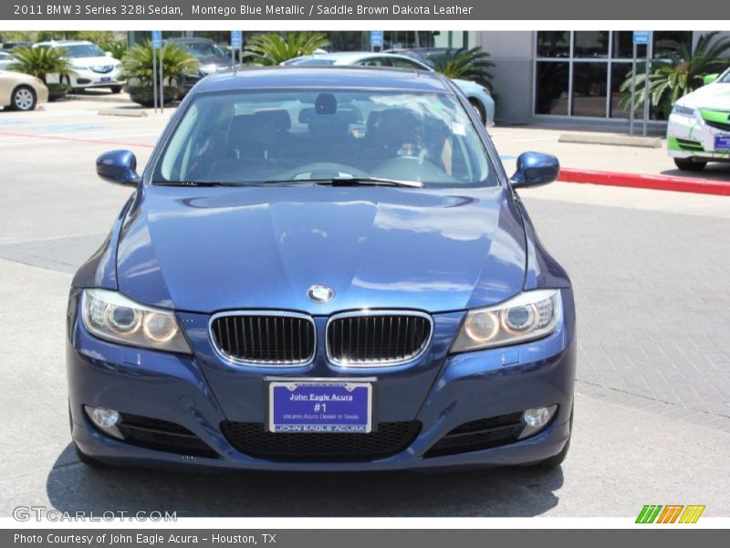 Montego Blue Metallic / Saddle Brown Dakota Leather 2011 BMW 3 Series 328i Sedan