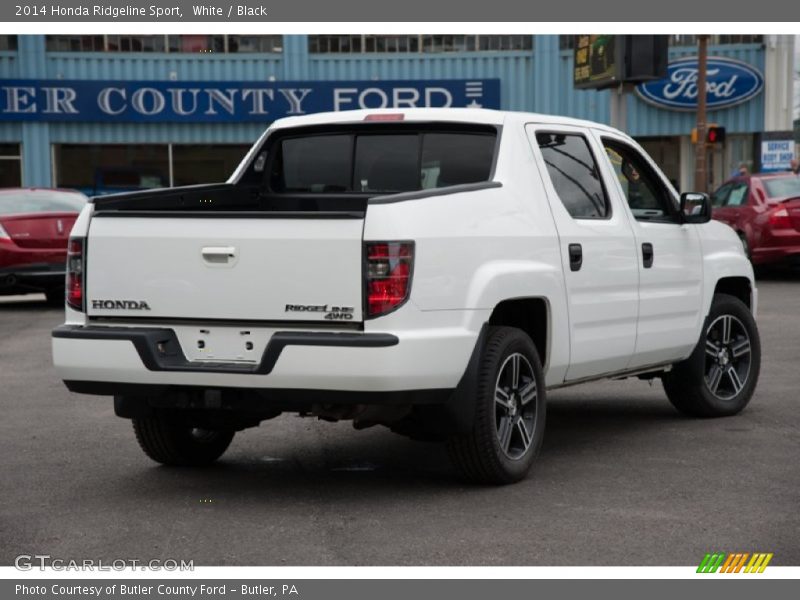 White / Black 2014 Honda Ridgeline Sport