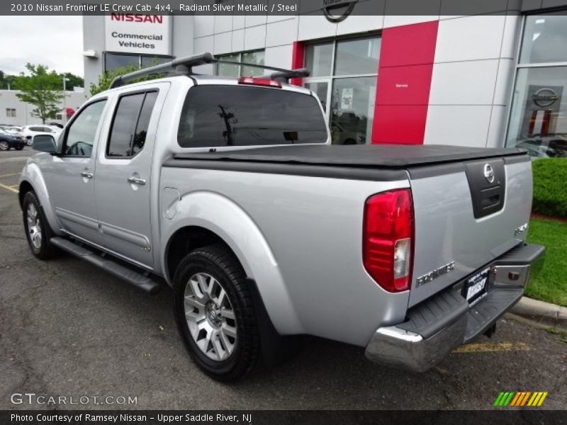 Radiant Silver Metallic / Steel 2010 Nissan Frontier LE Crew Cab 4x4