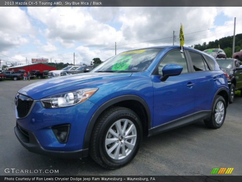 Sky Blue Mica / Black 2013 Mazda CX-5 Touring AWD