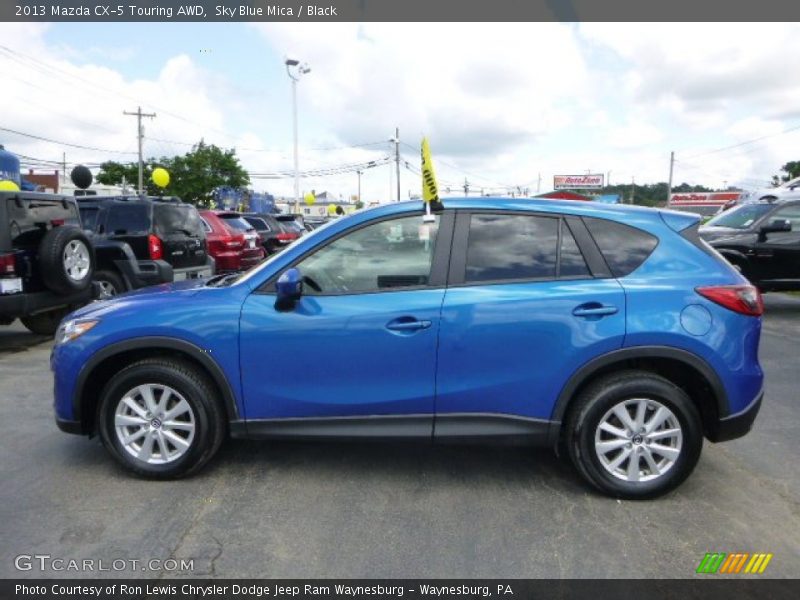 Sky Blue Mica / Black 2013 Mazda CX-5 Touring AWD