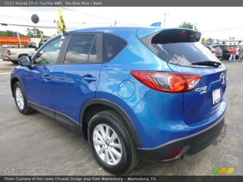 Sky Blue Mica / Black 2013 Mazda CX-5 Touring AWD