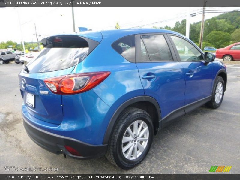 Sky Blue Mica / Black 2013 Mazda CX-5 Touring AWD
