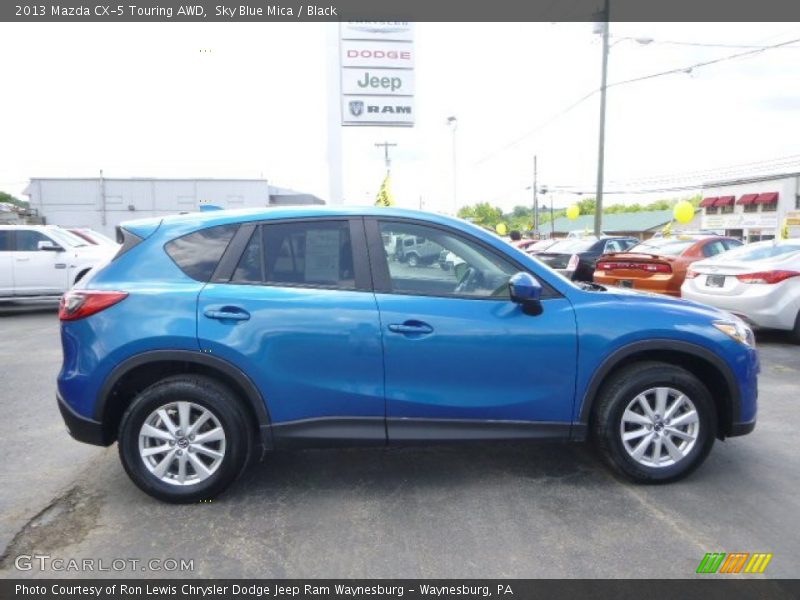 Sky Blue Mica / Black 2013 Mazda CX-5 Touring AWD