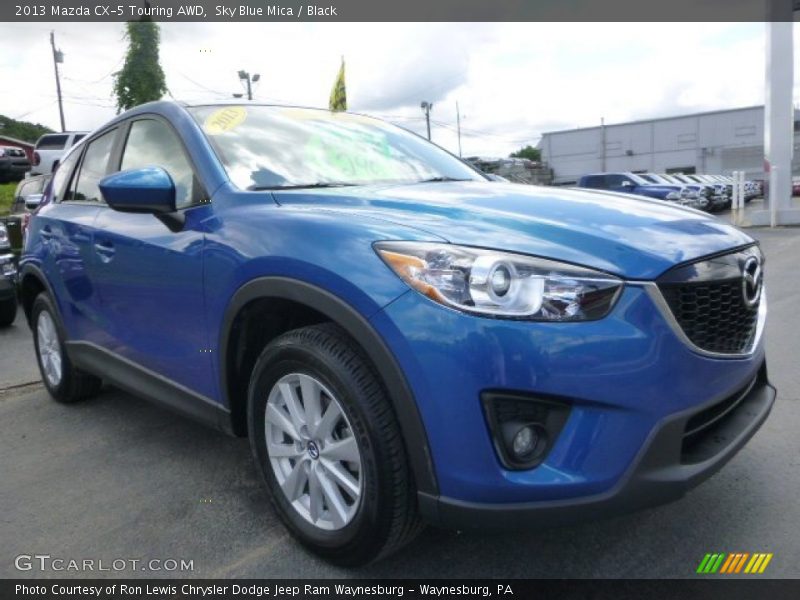 Sky Blue Mica / Black 2013 Mazda CX-5 Touring AWD