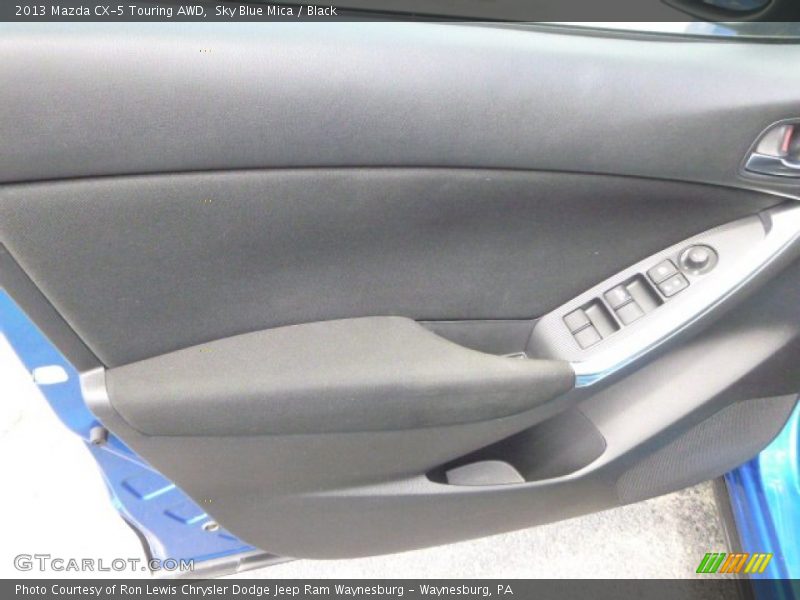 Sky Blue Mica / Black 2013 Mazda CX-5 Touring AWD