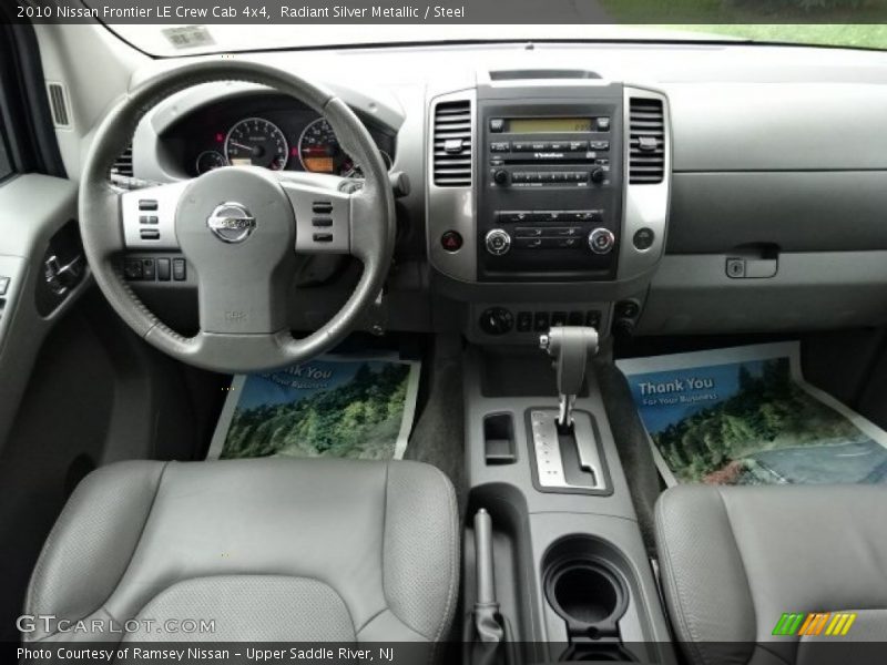 Radiant Silver Metallic / Steel 2010 Nissan Frontier LE Crew Cab 4x4