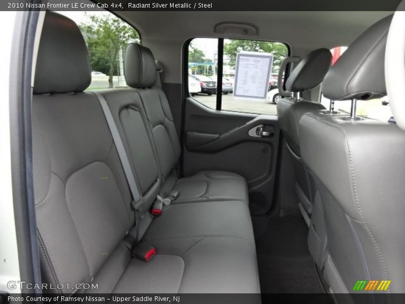 Radiant Silver Metallic / Steel 2010 Nissan Frontier LE Crew Cab 4x4