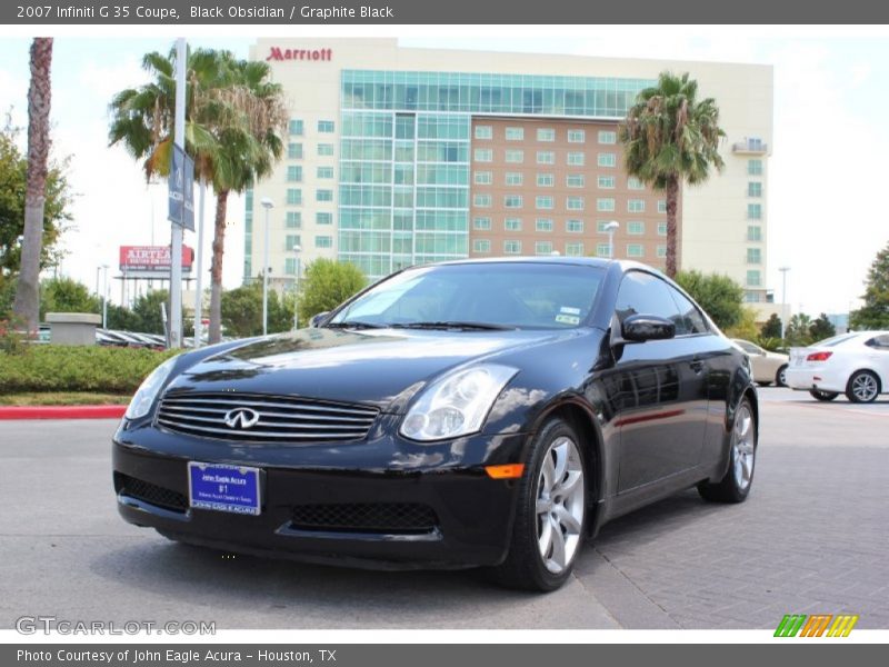 Black Obsidian / Graphite Black 2007 Infiniti G 35 Coupe