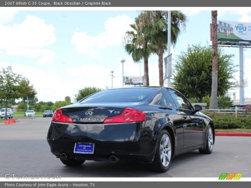 Black Obsidian / Graphite Black 2007 Infiniti G 35 Coupe