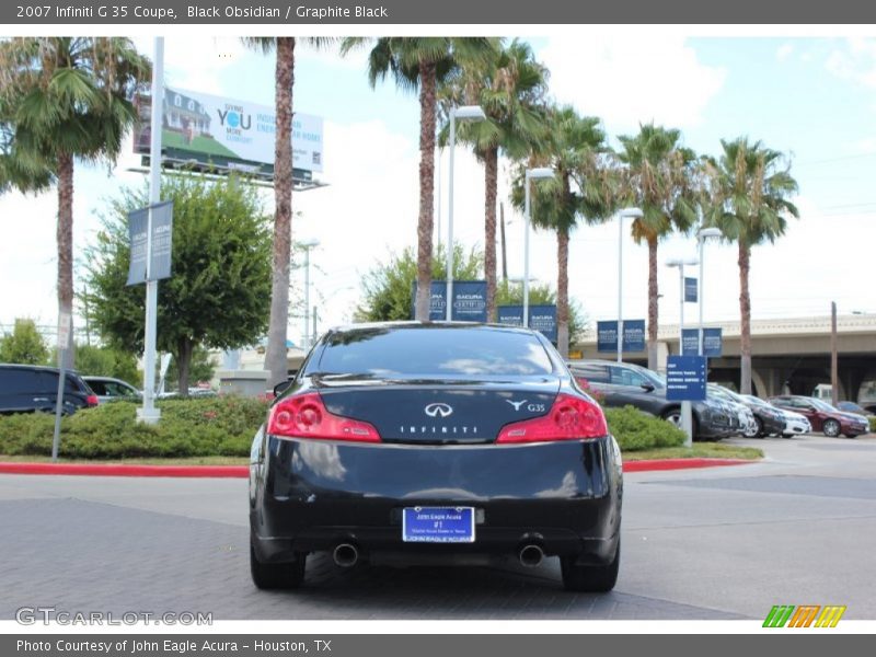Black Obsidian / Graphite Black 2007 Infiniti G 35 Coupe