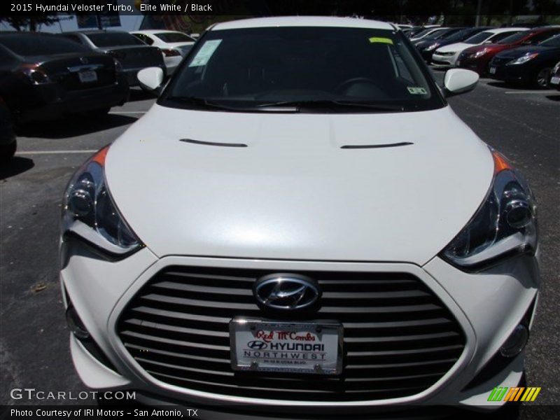 Elite White / Black 2015 Hyundai Veloster Turbo