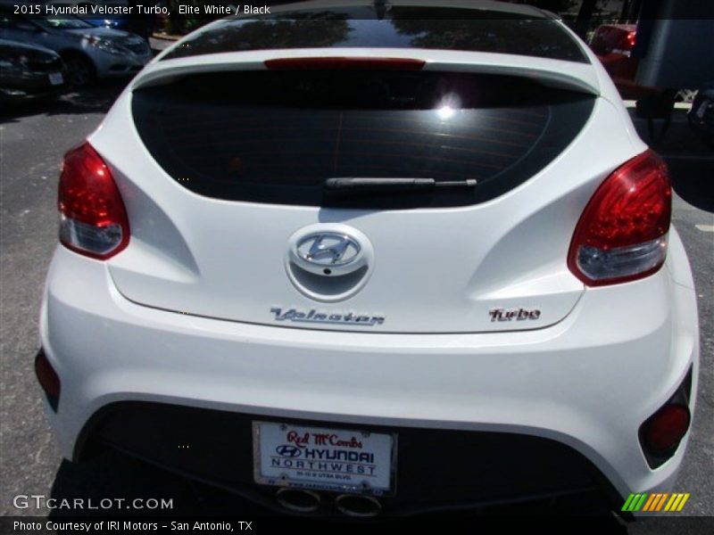 Elite White / Black 2015 Hyundai Veloster Turbo