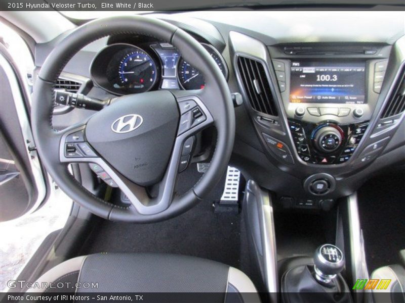 Elite White / Black 2015 Hyundai Veloster Turbo