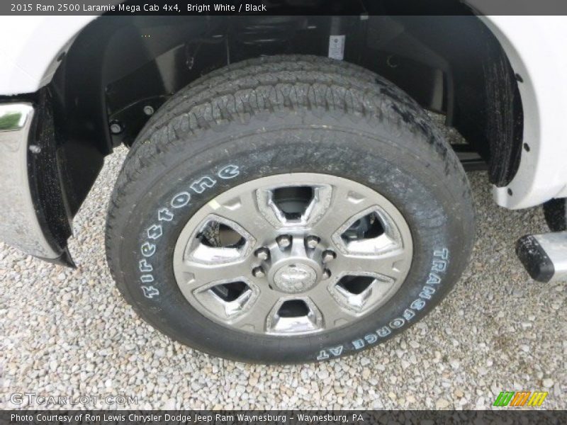 Bright White / Black 2015 Ram 2500 Laramie Mega Cab 4x4
