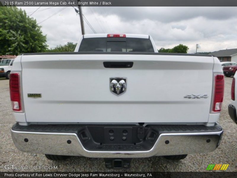 Bright White / Black 2015 Ram 2500 Laramie Mega Cab 4x4
