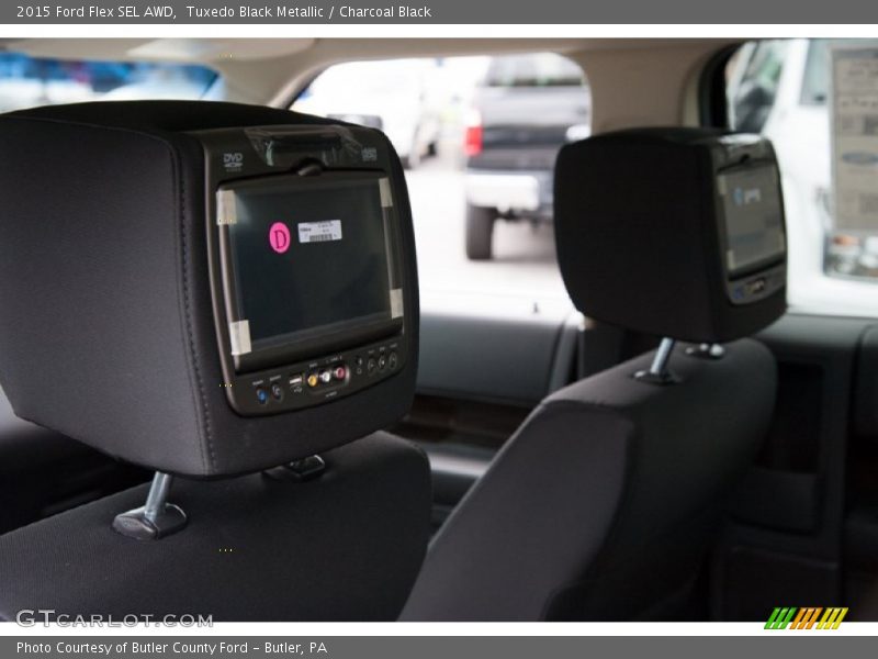 Tuxedo Black Metallic / Charcoal Black 2015 Ford Flex SEL AWD