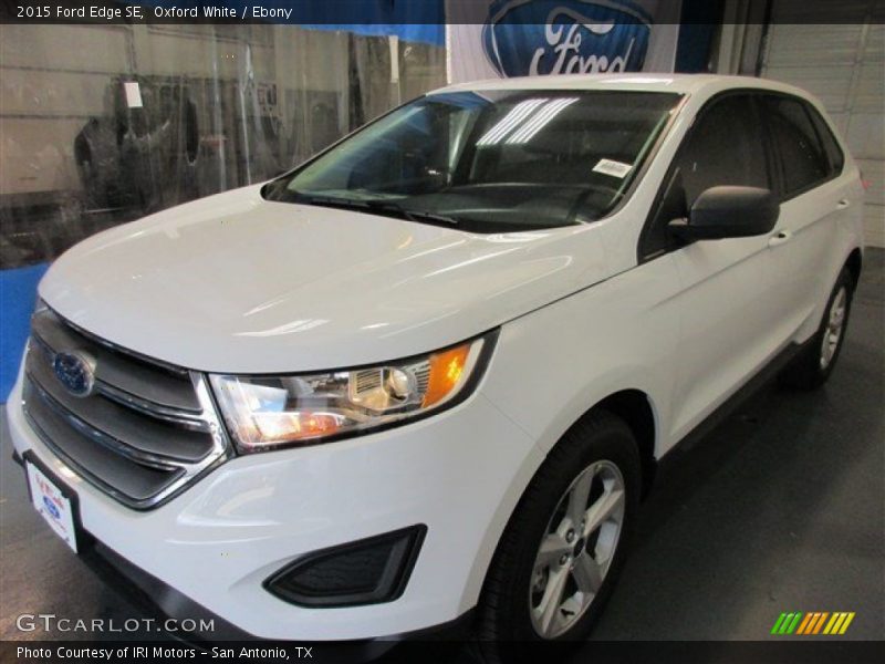 Oxford White / Ebony 2015 Ford Edge SE