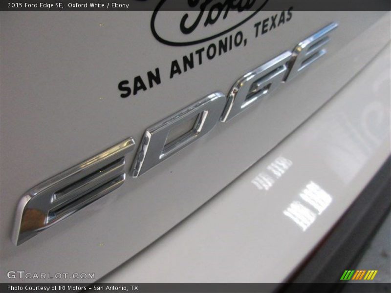 Oxford White / Ebony 2015 Ford Edge SE