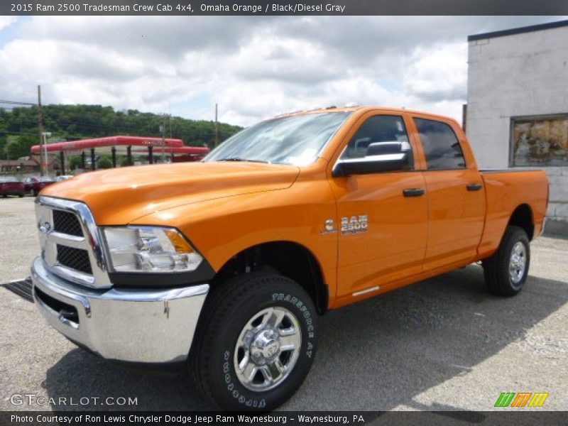 Omaha Orange / Black/Diesel Gray 2015 Ram 2500 Tradesman Crew Cab 4x4