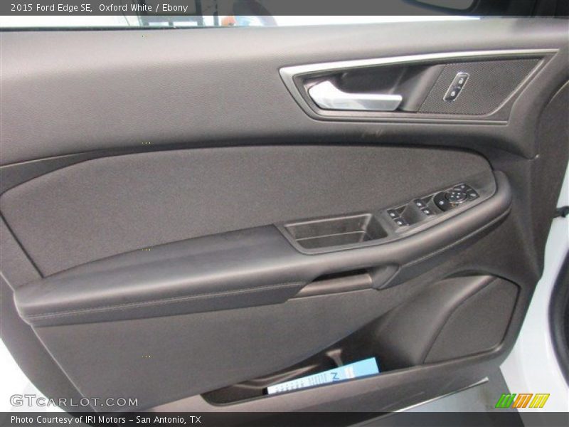 Oxford White / Ebony 2015 Ford Edge SE
