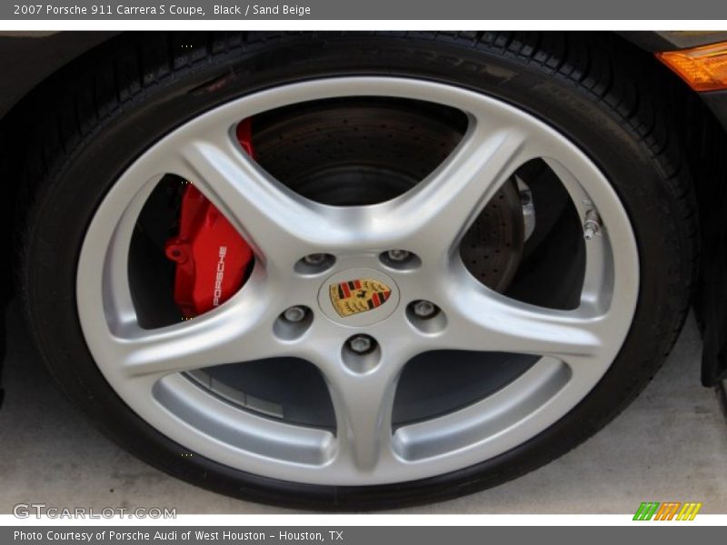 Black / Sand Beige 2007 Porsche 911 Carrera S Coupe