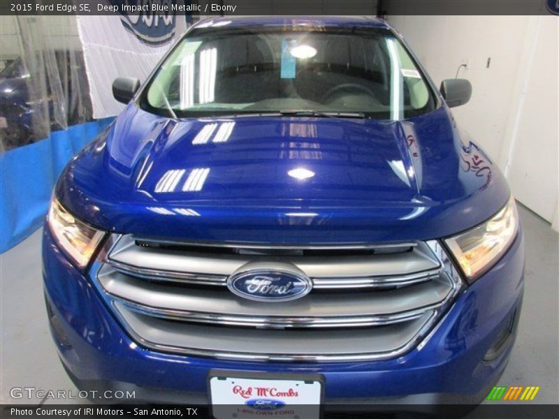 Deep Impact Blue Metallic / Ebony 2015 Ford Edge SE