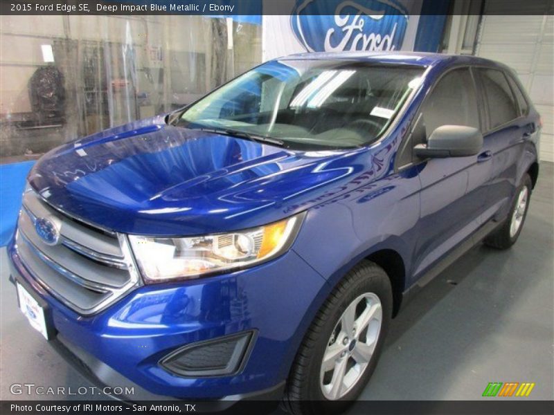 Deep Impact Blue Metallic / Ebony 2015 Ford Edge SE