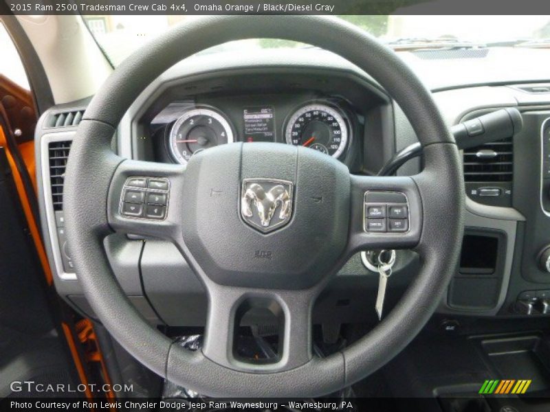 Omaha Orange / Black/Diesel Gray 2015 Ram 2500 Tradesman Crew Cab 4x4