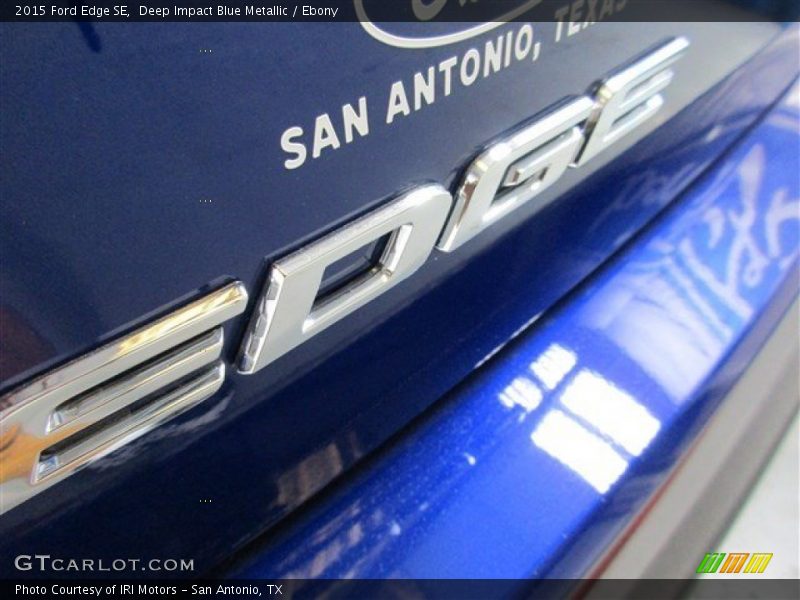 Deep Impact Blue Metallic / Ebony 2015 Ford Edge SE