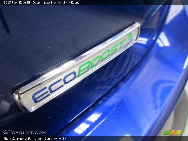 Deep Impact Blue Metallic / Ebony 2015 Ford Edge SE
